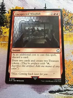 MTG - Universes Beyond: Fallout - Unexpected Windfall - NM - NF - Image 2