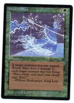 Winter Blast -- MTG (MP Quality) - Legends - See scans!! - Image 1