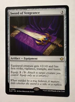 Sword of Vengeance #395 (NM) Bloomburrow BLB Magic MTG - Image 1