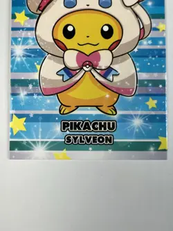 Pikachu Sylveon Poncho - Card Database Attacks 2 - Cracked Ice Holo - Pokemon NM - Image 2