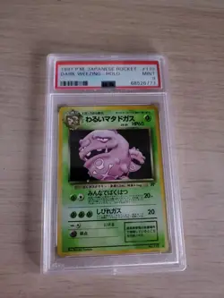 Pokemon Team Rocket Japanese Holo Dark Weezing #110 - PSA 9! Mint! PK224 - Image 1