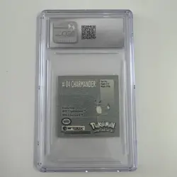 CGC Gem Mint 10 - Charmander #04 Pokemon Artbox Stickers Series 1 - 1999 - Image 2
