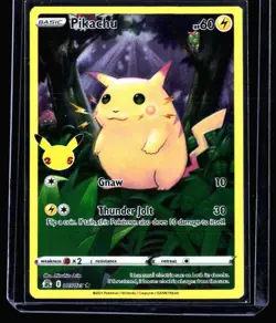 2021 Sword & Shield - Celebrations Pikachu #5 Holo Rare Pokemon Card - Image 1