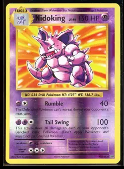 2016 XY - Evolutions Nidoking Reverse Holo Pokemon Card #45 - Image 1