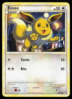 Eevee 56/95 Common Call of Legends Pokemon Card - Image 1