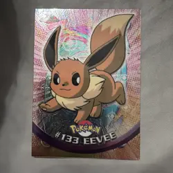 2000 Topps Chrome Pokemon #133 Eevee TV Animation Edition - Image 1