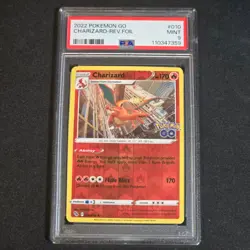 Pokemon TCG Charizard Pokemon Go 010/078 Reverse Holo Rare PSA 9 - Image 1