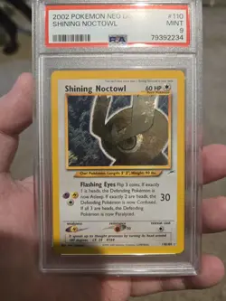Pokemon 2002 Neo Destiny #110 Shining Noctowl PSA 9 - Image 1