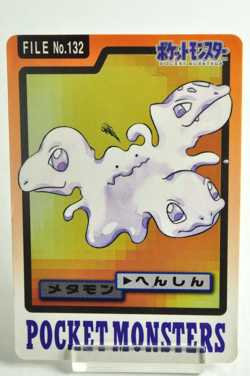 Pokemon card Carddass Pocket Monsters Ditto Transform File No.132 1997 Japanese - Image 1