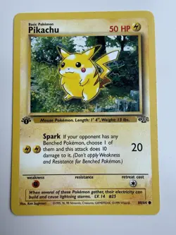 1999 Pokemon Jungle 1st Edition Pikachu #60/64 - Image 1