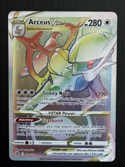 Pokemon TCG Arceus VSTAR 176/172 Brilliant Stars Rainbow Secret Rare NM - Image 1