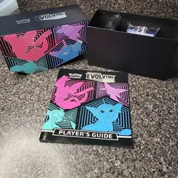 Pokemon TCG Evolving Skies ETB EMPTY BOX+Dices/Sleeves/Token/Booklet/Empty packs - Image 4
