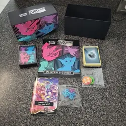 Pokemon TCG Evolving Skies ETB EMPTY BOX+Dices/Sleeves/Token/Booklet/Empty packs - Image 5