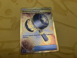 Pokemon TCG Enhanced Hammer 224/167 Twilight Masquerade Gold Trainer NM - Image 1