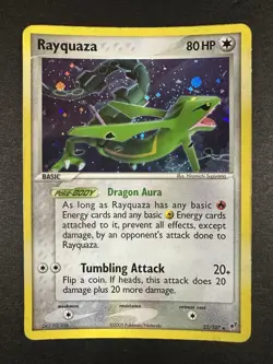 2005 Pokemon Ex Deoxys Rayquaza 22/107 Holo SEE PICS - Image 2