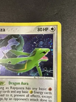 2005 Pokemon Ex Deoxys Rayquaza 22/107 Holo SEE PICS - Image 4
