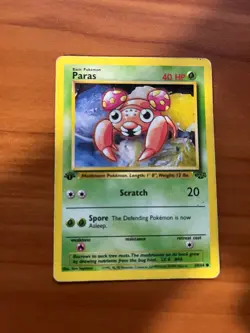 Paras 59/64 Jungle Regular 1st Edition Pokemon TCG MP FREE SHIPPING - Image 1