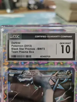 Pokemon Darkrai BW73 Promo Black White Full Art Team Plasma CGC 10 Gem Mint - Image 4