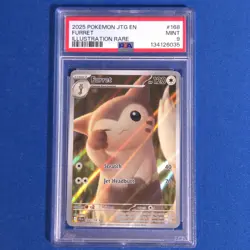Furret 168/159 PSA 9 Mint 2025 Pokemon Journey Together Illustration Rare - Image 1