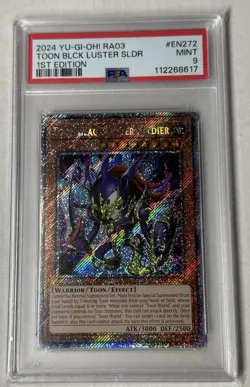 RA03-EN272 Toon Black Luster Soldier Platinum 1st Ed PSA 9 Yu-Gi-Oh! - Image 1