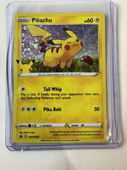 MINT 2020 pikachu Tail Whip Pokemon Card - Image 1