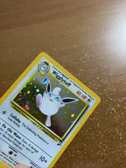 Pokemon Wigglytuff 19/130 Base2 - Rare Holo Card in top loader - Image 2