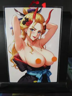 Black Maria One Piece Custom Art Card NM Anime Sexy Waifu CCG Collectible - Image 1