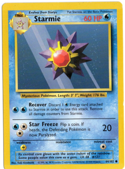 Starmie 64/102 Base Set Pokemon Card - Image 1