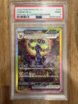Pokemon Umbreon EX TCG Prismatic Evolutions Holo Card 161/131 - Image 1