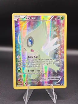 Pokemon Celebi XY111 XY Mythical Collection Full Art Holo Black Star Promo 2016 - Image 1