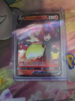 Pokemon TCG Lance's Charizard v SWSH133 Celebrations Black Star Promo Holo NM/M - Image 4