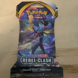 Rebel Clash Sleeved Booster Pack - 1x NEW English Factory Sealed Pokemon Random - Image 1