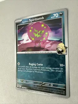 Pokemon TCG * Destined Rivals 129/182 Cynthia's Spiritomb U * REVERSE HOLO * NM - Image 2