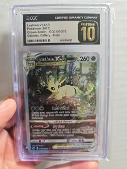 Pokemon TCG Crown Zenith - Leafeon VSTAR GG35/GG70 - PRISTINE GEM MT 10 - Image 3