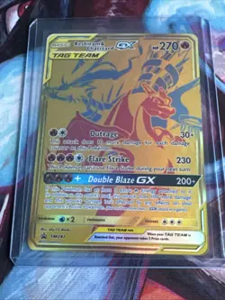 2019 Pokemon TCG Reshiram & Charizard GX (Gold) - SM Promo SM247 - Image 1