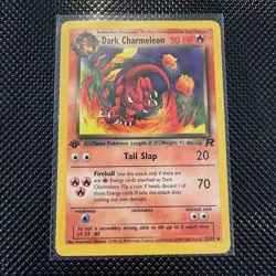 1999 Pokemon Dark Charmeleon 32/82 Team Rocket 1st Edition Uncommon 50 HP - Image 1