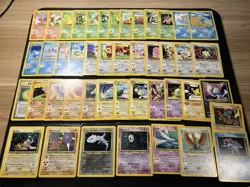 Pokemon Neo Lot 45 WOTC Lugia Suicune Raikou Ho-Oh + Holos Creased Vintage - Image 2
