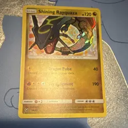 Pokemon Shining Rayquaza Shining Legends Holo Shiny Holo Rare Basic 120 HP 56/73 - Image 1