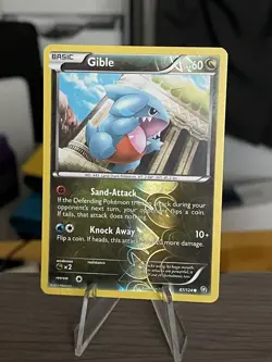 Pokemon Gible 87/124 Dragons Exalted Reverse Holo Common NM - Image 1