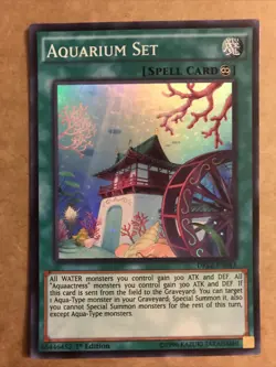 Yugioh Aquarium Set DRL2-EN043 1st Edition Super Rare NM COMBINE SHIPPING - Image 1
