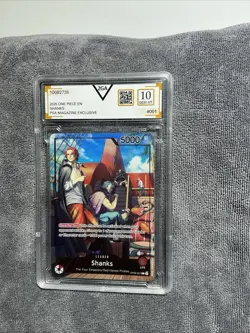 2025 ONE PIECE PROMOS PSA MAGAZINE EXCLUSIVE #001 SHANKS - Image 1