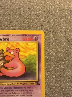 Pokemon TCG Slowbro Fossil 1st Edition Uncommon Card 43/62 LP Condition - Image 3