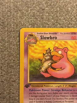 Pokemon TCG Slowbro Fossil 1st Edition Uncommon Card 43/62 LP Condition - Image 4