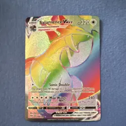 Salamence VMAX Secret Rare Full Art Holo Pokemon Card 194/189 Darkness Ablaze - Image 1