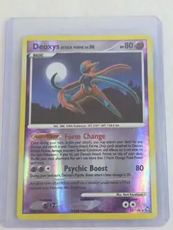Pokemon Card Deoxys Attack Forme 24/146 Reverse Holo Legends Awakened 2008 TCG - Image 3