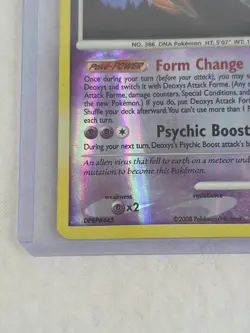 Pokemon Card Deoxys Attack Forme 24/146 Reverse Holo Legends Awakened 2008 TCG - Image 4