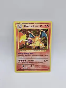 Charizard Pokemon Card 2016 Evolutions HOLO RARE 150 HP 11/108 - Image 1