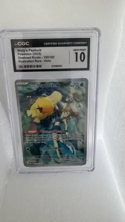 Misty’s Psyduck Illustration Rare Holo 193/182 Pokemon Card - Image 1