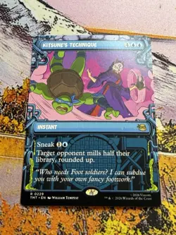 1x Kitsune's Technique - Showcase NM Eng MTG - MTG TMNT - Image 1