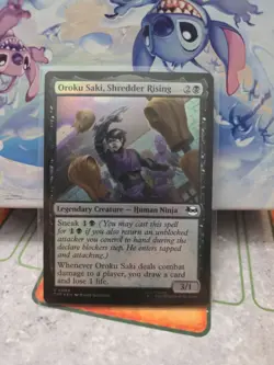 NM Foil Oroku Saki, Shredder Rising, MTG, TMNT, Magic the Gathering, 68 - Image 1